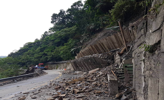 恢復營運數日鳩之澤溫泉道路再度坍方 將休園至9月中旬