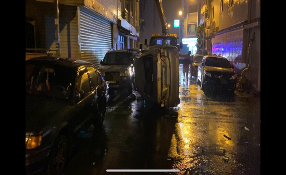 又見酒駕 駕駛高速撞3車翻覆酒測值0.42送辦