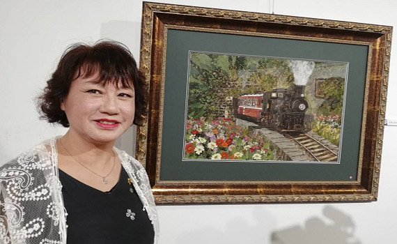 阿里山的追憶 黃鈺婷押花創作展