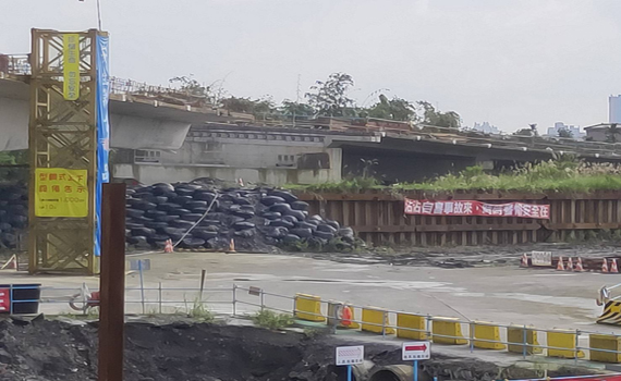 陳歐珀邀施工單位會勘 新城橋年底前階段性通車