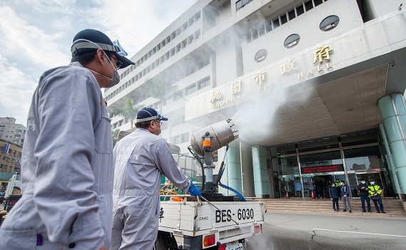 台南挺桃園 支援防疫物資及協助環境消毒 