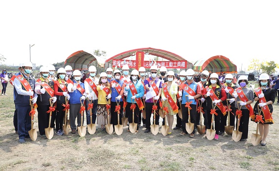 劉建國爭取建置偏鄉長照據點　莿桐埔尾多功能活動中心動土 