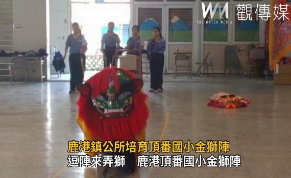 影/逗陣來弄獅 鹿港鎮公所培育頂番國小金獅陣