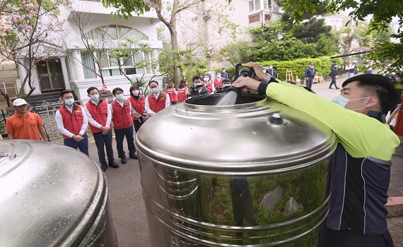 竹市中隘與南港里供五停二用水438戶 市府設6水塔