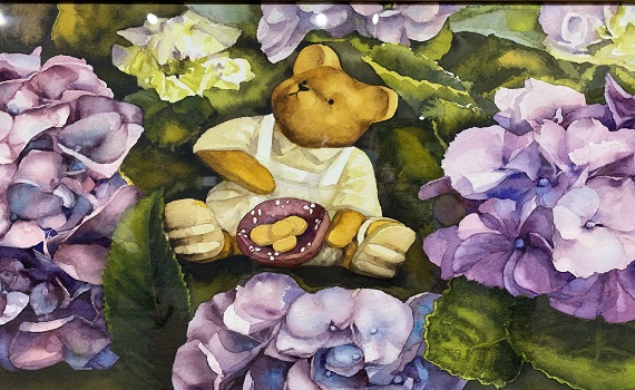 畫家黃灑淑「花情常韻」辦個展 精湛畫作賞者直呼療癒