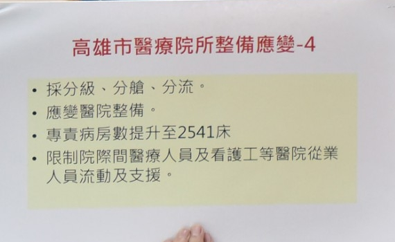 高市提升防疫加嚴措施 持續擴充防疫旅館