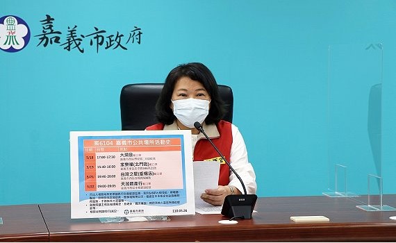 案6104男大專生 嘉義市公布確診足跡