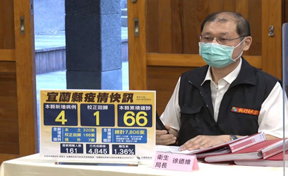 網傳確診者鄉鎮分布 宜縣衛生局長:足跡較重要戶籍非迫切需要