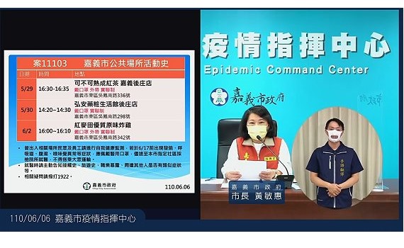 維持幾天零確診後 嘉市6日再添1名個案