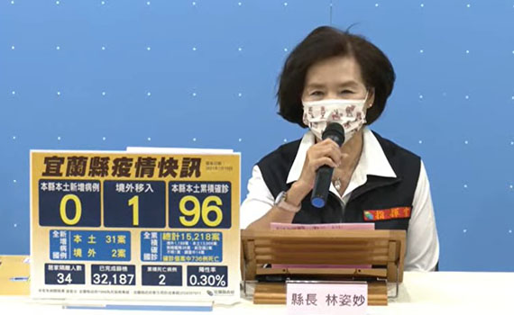 連續15天沒有本土個案 宜蘭出現一境外移入確診居家檢疫後採檢呈陽性