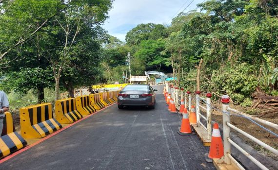 新北搶通三峽北113線道路 臨時便道設置完成