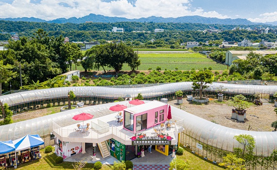 體驗式農遊 環保貨櫃打造月眉遊客服務中心成大溪觀光新亮點