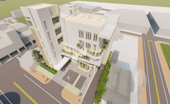 歷經九次難產 竹塘鄉長照衛福大樓新建工程動土2023年完工
