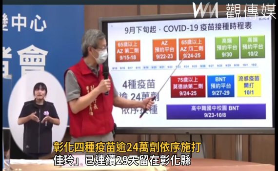 影/彰化連續29天「佳玲」 四種疫苗逾24萬劑依序施打