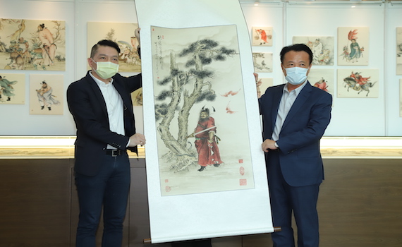夏荊山大師嘉縣展百像鍾馗 翁章梁:嘉義之光