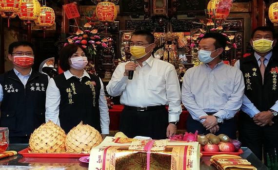 最常來新港奉天宮的內政部長 疫情趨緩徐國勇感謝媽祖保祐