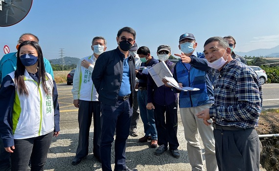 水利設施須於旱季施工 劉建國邀第五河川局會勘