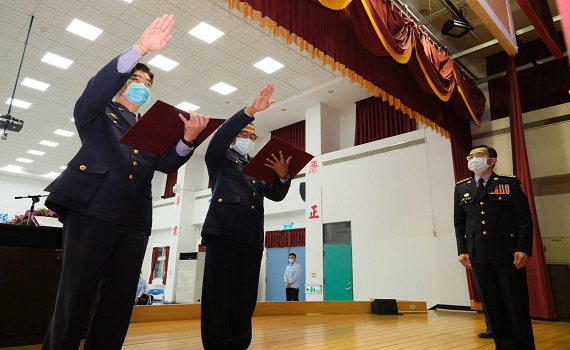第五巡防區主任與第三岸巡隊長新職赴任 分署長親自主持布達典禮