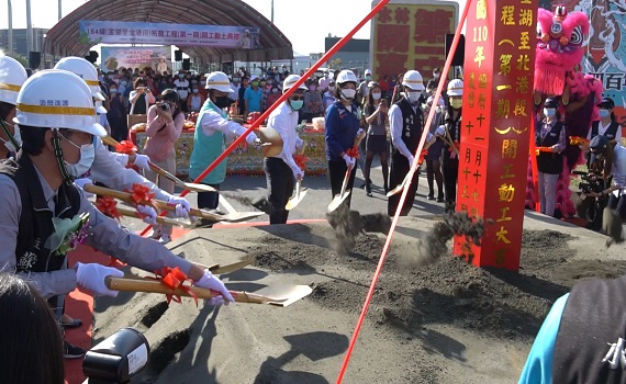 影/縣164線金湖至北港段開工動土 健全雲林海線東西向聯外道路系統