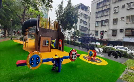 三重慈化公園特色遊具啟用 融合在地文化、全齡同樂