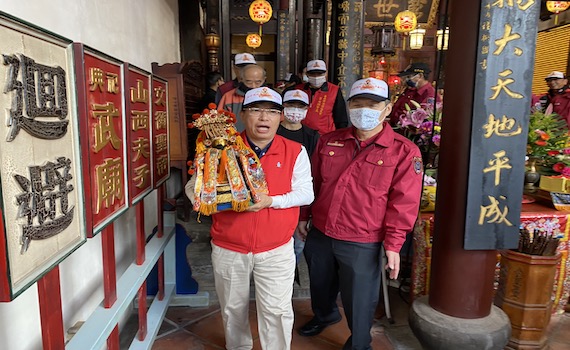 「火德星君」駐駕南消第七大隊     遶境祈福免災厄 