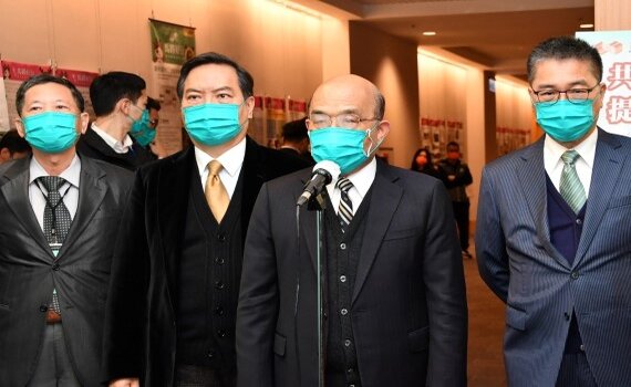 蘇貞昌籲守住疫情防範非洲豬瘟 一起過好年