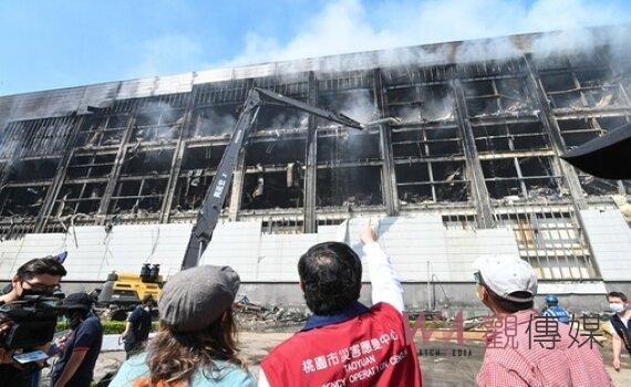 美福倉儲火場收尾 桃市府確保穩定供電監測空汅清運廢棄物暢通聯外道路