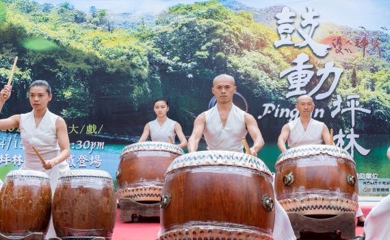 優人神鼓《聽海之心》在坪林水岸經典再現