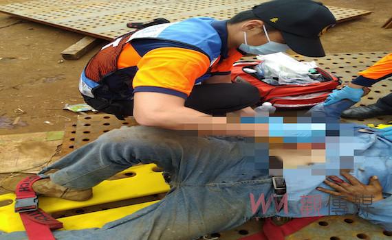 悚！台南工地鐵板高處掉落    砸死老闆工人臟器外露 