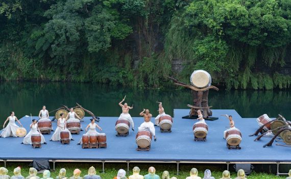 坪林水岸實境優人神鼓展演　人氣爆棚刷新紀錄 