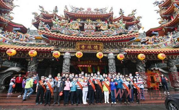 竹林山觀音寺巡迴媽移鑾駕「大竹坪位」 鄭文燦為蘆竹 祈福