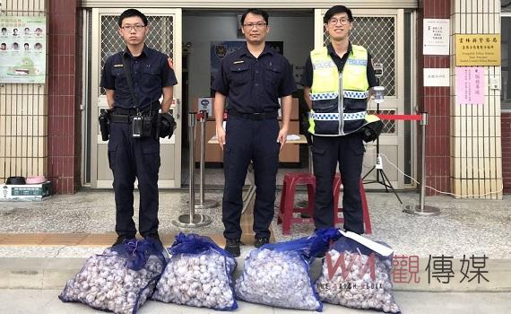 影/偷蒜賊跑了千米體力不支 遭埋伏的臺西警逮個正著