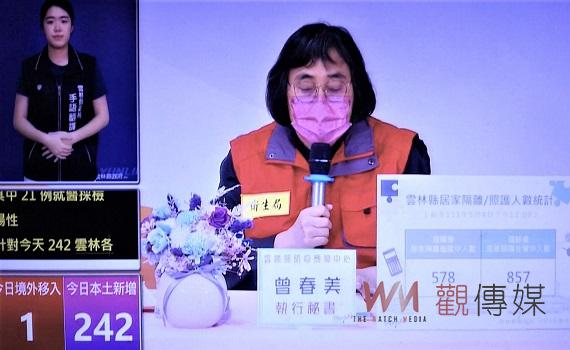 雲林破2百不下新增242例 長照機構群聚增加強化防疫