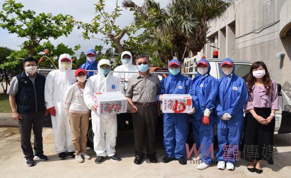 澎湖防疫先鋒 賴峰偉慰勞清消人員辛勞