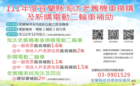 老舊機車汰舊換新補助