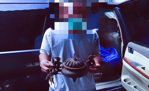 偷來的不義香爐神明不用 警讚神明辨是非