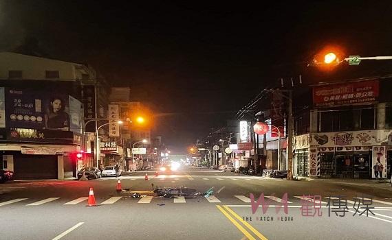虎尾深夜發生死亡車禍 警方呼籲路口減速慢行