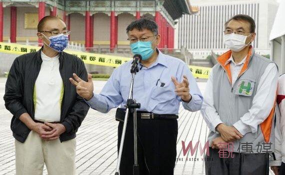 120分!馮世寬中正堂巧遇柯文哲視察「車來速」 當面打柯市府防疫分數