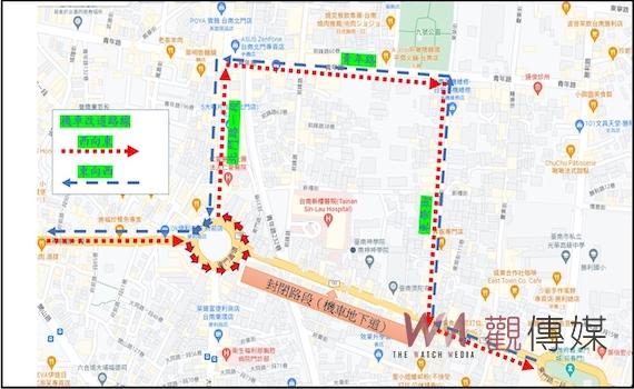 台南東門陸橋機車地下道    5月23、24日施工封閉 