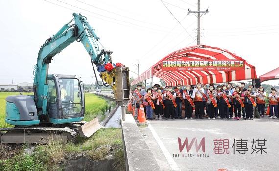 莿桐鄉外環道至興中橋道路改善工程動工 拓寬為12M預計今年底完工