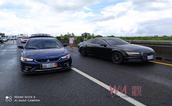 國一麻豆段連續車禍 7車追撞釀大塞車