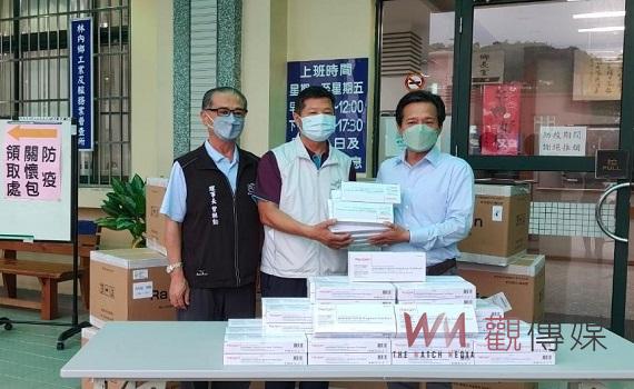 雲邑百二庄媽會捐500快篩劑 關懷林內鄉內弱勢家戶