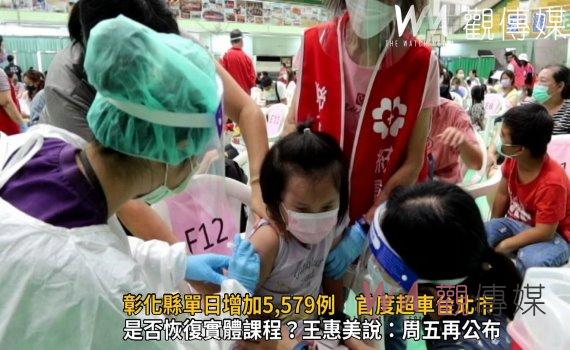 影/疫情再攀高峰 彰化縣單日增加5,579例 首度超車台北市