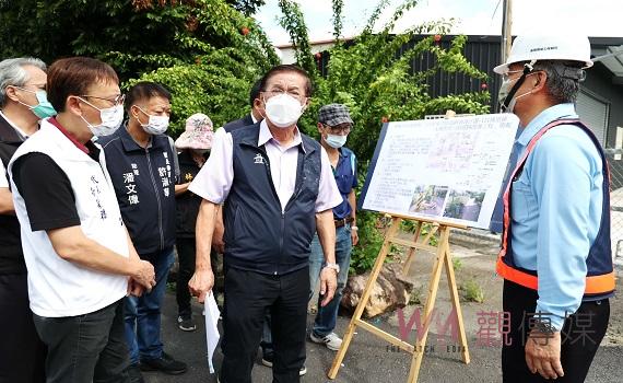 林縣長埔里會勘 改善10條道路路面