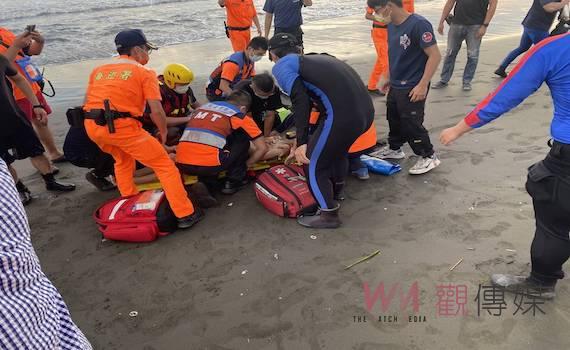 高中生台南漁光島戲水遭浪捲走 2獲救1溺亡