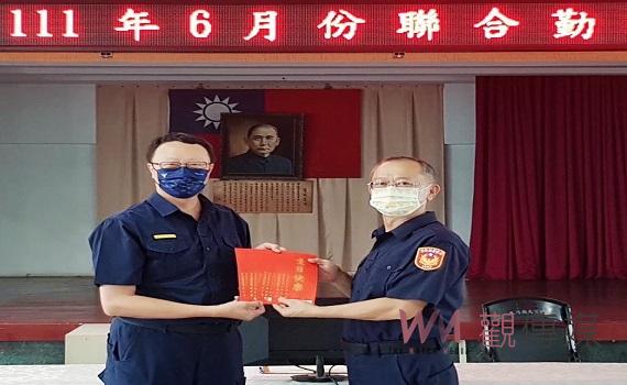 北港警分局聯合勤教 頒獎勉勵破案有功員警