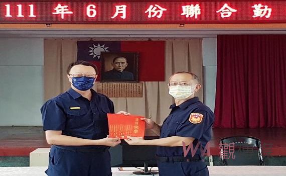 北港警分局聯合勤教　頒獎勉勵破案有功員警 