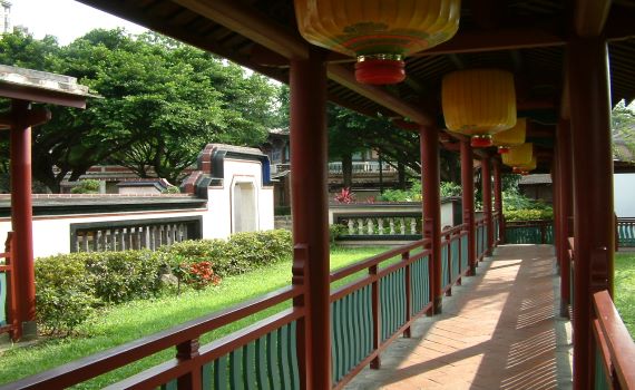 學生免費遊林家花園 園林建築適合夏日小旅行