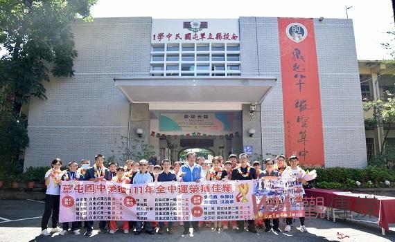 南投縣草屯國中代表隊參加111年全中運 柔道角力隊榮獲佳績