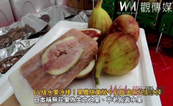 影/LV級水果冰棒!果農施東榮今夏推出無花果冰棒